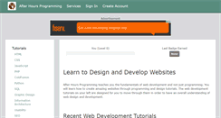 Desktop Screenshot of afterhoursprogramming.com