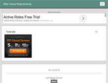 Tablet Screenshot of afterhoursprogramming.com